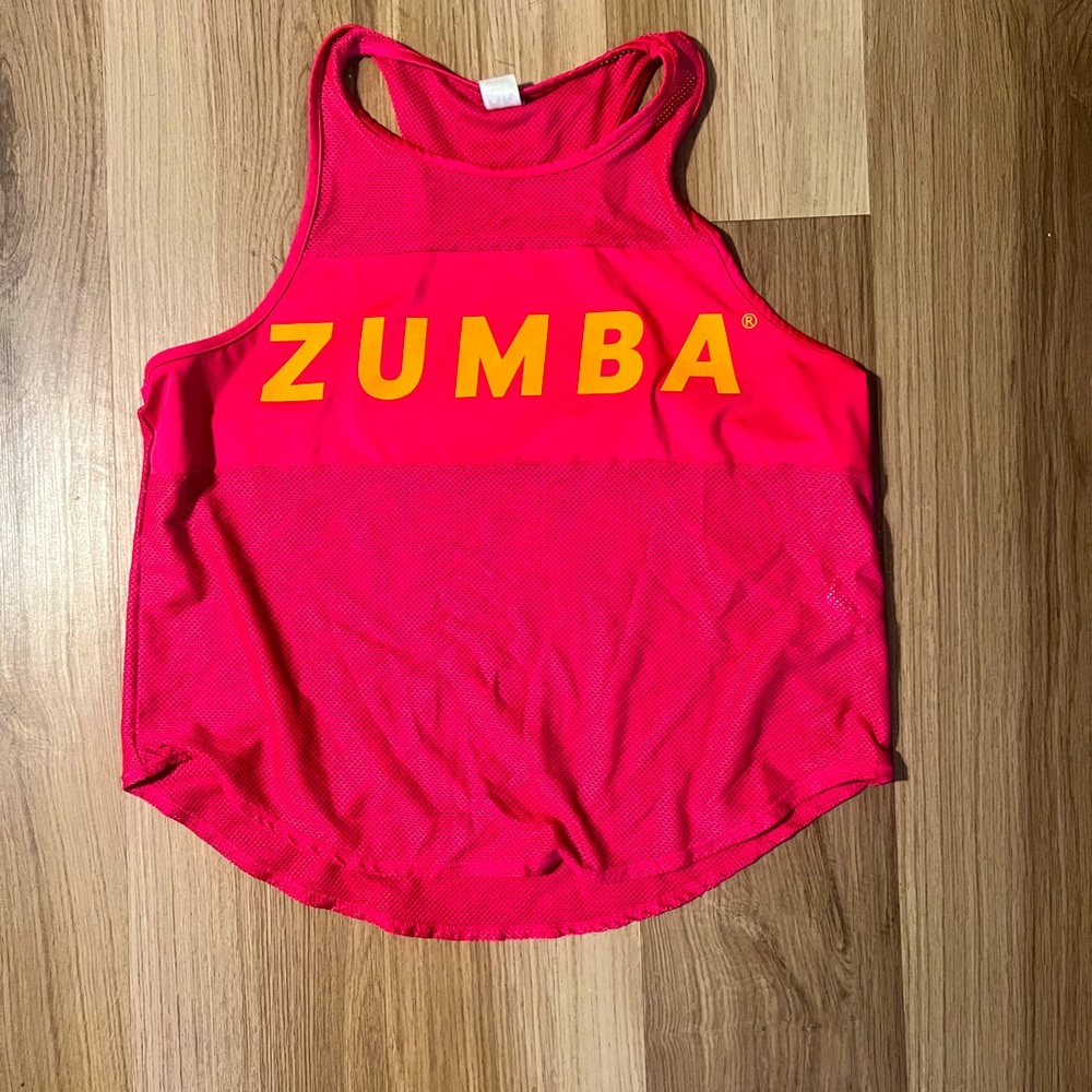 Zumba pink tank top